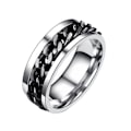 Miniatyrbillede 4 af 5: Rustfrit stål øl flaskeåbner Roterbar kæde finger ring smykke bar værktøj Golden US 6