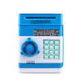 Miniatyrbild 1 av 5: Spargris, födelsedagsleksakspresent, elektronisk kassaautomat för riktiga pengar, stor spargris plastskåp, söta barnprylar (vit+blå),