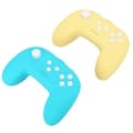 Miniatyrbillede 3 af 8: Trådløs Bluetooth Gamepad til Switch Pro Mini Grip Håndtag NS Lite Dobbelt Vibration Grøn Gul