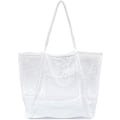 Miniatyrbillede 1 af 5: Mesh Beach Tote Dame Skulder Håndtaske A916-624 White