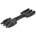 Miniatyrbilde 3 av 8: 2 i 4-veis solcellekabeladapter 1 til 3 T-type solcellepanelkabeladapter