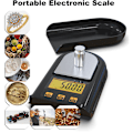 Miniatyrbillede 5 af 5: Elektronisk vægt 500 g/0,01 g mini elektronisk smykkevægt tevægt (sort)