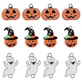 Miniatyrbillede 1 af 3: 30 stk Halloween Diy Charms Pumpkin Ghost Diy vedhæng til nøglering halskæde