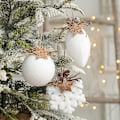 Miniatyrbillede 2 af 4: 12 stk juletræspynt vedhæng juletræspynt 4 stil med reb Kreativ udsmykning til Merry Ch