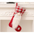 Pikkukuva 3 / 4: Long Beard Bias Beanie Santa Socks Candy Decoration laukku (punaiset sukat + harmaat sukat),