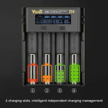 Miniatyrbillede 4 af 5: 18650 batterioplader 4 pladser til 18650 21700 26650 lithium AA AAA Nimh batteri
