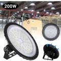 Miniatyrbillede 2 af 5: 200W LED UFO 20000LM,Kartokner LED Floodlight Industriel LED-lampe Udendørs Cool White 6000K-6500K, IP65 Ultra-tynd Høj B