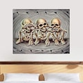 Miniatyrbillede 2 af 4: 5D diamantmaleri, Happy Skull, 60*80cm