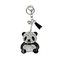 Miniatyrbillede 2 af 3: Metal nøglering Håndtaske Charms Taske hængende vedhæng Metal nøgleholder Panda nøglering