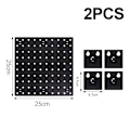 Miniatyrbillede 2 af 5: Wall Control Pegboard Rack Horisontal Pegboard - Let at installere Peg Boards L black