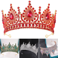 Pikkukuva 2 / 5: Seosteollinen tekojalokivi Crown Point Diamond puoliympyrä pääpanta häätarvikkeet White