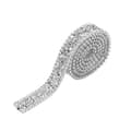 1 Yard 15mm Silver Diamond Mesh Wrap Roll Sparkle Crystal Rhinestone Ribbon Dekoration