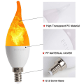 Miniatyrbild 3 av 5: LED Candle Flame Lamp Simulering Flame Lamp