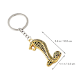 Miniatyrbillede 4 af 4: 2 stk Nøgleringe Snake Key Ring Crafted Nøglevedhæng