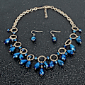 Miniatyrbild 4 av 5: Halsband Crystal Choker Modesmycken B1606 red