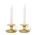 Miniatyrbild 2 av 4: Ljusstake ornament (2 stycken) guld