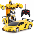 Miniatyrbild 2 av 5: Fjärrstyrd bil för barn 3-12 år gammal, transformerande robotbil RC-bil 2,4 GHz 360° rotationstransformator Leksaksrobotbil
