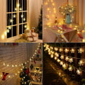 Miniatyrbillede 5 af 5: Indendørs julelys, BrizLabs 6M 40 LED-snefnug-slyngelys Batteridrevet eventyrlys dekoration til soveværelse