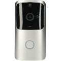 Miniatyrbild 5 av 5: Trådlös Wi-Fi videodörrklocka 720P visuell realtidsintercom Videoklockadetektering 166° nattseende smart dörrklocka, grå