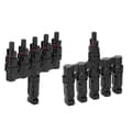 2 i 1 solpanelanslutningskabel 5 till 1 solenergiadapter