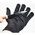 Miniatyrbillede 2 af 5: Parrot Anti-Bite Handsker Dyrepolstring Ridsefuglehåndteringshandsker Anti-Bite Træningshandsker af ståltråd Et par (sort)