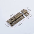 Miniatyrbillede 2 af 5: Firkantet overflademonteret bolt i rustfrit stål *2 (3 tommer grøn bronze),