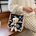 Miniatyrbillede 3 af 5: Jute Hessian Medium Shopping Bag A916-483 B