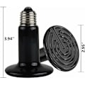 Miniatyrbillede 4 af 5: Krybdyr varmelampe 220V, Infrarød Vandtæt Keramisk varmelampe E27 Keramisk varmelampe til krybdyr amfibier, 75W - 75W