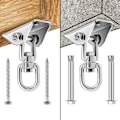 Pikkukuva 4 / 5: Riippumatossa ripustussarja, kapasiteetti Heavy Duty Rotate Swing Ultra kestävät koukut keinulle, tuoli, jooga, useita sisä-ulkokuntosali Style 2