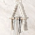 Miniatyrbild 5 av 5: Toalettpappershållare, vävd Macrame Toalettrullehållare för toalett badrum, handgjorda badrumshängande portar (krokfria)
