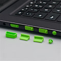 Miniatyrbild 3 av 8: 16st/ set Laptop dammplugg Set USB Port VGA gummiskydd Black