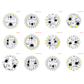 Miniatyrbild 8 av 8: LED-lampa Patch Lamp SMD Plate Circular Module Light Source Plat 15w warm white