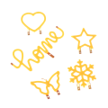 Miniatyrbild 7 av 8: 3V LED flexibel filament varm diod julfest dekoration snowflake