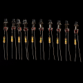 Miniatyrbild 1 av 8: 10 st neonlampor 4*10 mm 5*13 mm power med Red F5