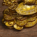 Miniatyrbild 7 av 8: 1 St guld Feng Shui Draksköldpadda Staty Staty Mynt