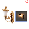 Miniatyrbild 1 av 7: 1:87 Miniatyr LED-lyktstolpe Vägglampa Modell DIY Micro Landscap A2