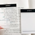 Miniatyrbild 6 av 7: 50 ark Transparent Grid Sticky Notes Vattentät självhäftande 4