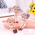 Miniatyrbild 4 av 8: Dockor e Face Mini Naken Body DIY Toy Dolls Med Skor För Barn A1