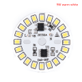 Miniatyrbild 1 av 8: LED-lampa Patch Lamp SMD Plate Circular Module Light Source Plat 9w warm white