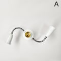 Miniatyrbild 7 av 8: Justerbar White E27 Base Light Socket Splitter LED-lampor Holde C