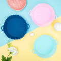 Miniatyrbild 4 av 8: Silikon Air Fryer Pot Basket Liners Non-Stick Säker Ugnsbakning Pink