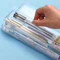 Miniatyrbild 5 av 8: Kawaii Transparent Case Dubbellager Multifunktion Barn A