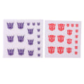 Miniatyrbild 3 av 8: Transformation Toys Stickers Anime Decepticons Autobots G1 Symb Purple