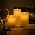 Miniatyrbild 4 av 8: LED ljus Flameless elektroniskt ljus nattlampa bröllop 12.5cm