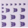 Miniatyrbild 7 av 8: Transformation Toys Stickers Anime Decepticons Autobots G1 Symb Purple