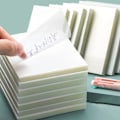 Miniatyrbild 2 av 8: 50sheets Transparent Postat det Sticky Notepads Anteckningsblock Posits L
