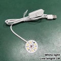 Miniatyrbild 1 av 8: 10cm Träljusbas Trä LED-ljus Roterande Display Stativ La White light 1M