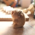 Miniatyrbild 1 av 8: e Kapibara plyschleksak marsvin docka hängsmycke nyckelring Bilväska K B