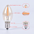 Miniatyrbild 6 av 8: E14/E12 C7 Led Lampa 0,5W LED Lampa LED Filament Ljuskrona E14