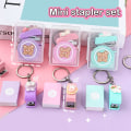 Miniatyrbild 2 av 8: 1Set Mini aron Color Metal Häftapparat Set med häftklamrar också 10